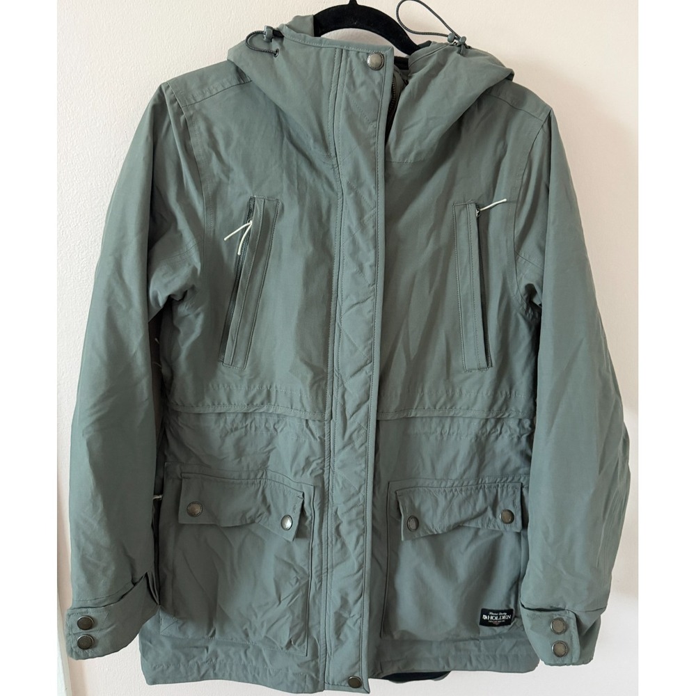 Holden Shelter Snowboard Jacket Women's M Green 10K Waterproof Insulated Ski